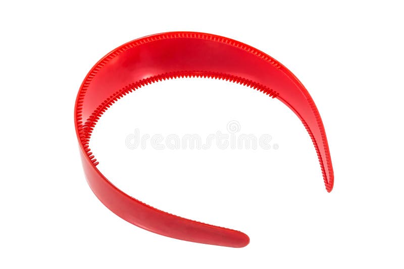 Red hair band stock photo. Image of beauty, plastic, objects 52813960