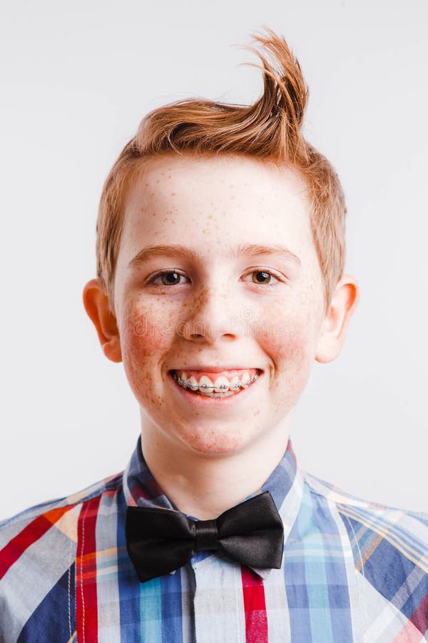 Kid Braces Red Haired Stock Photos Free & RoyaltyFree Stock Photos