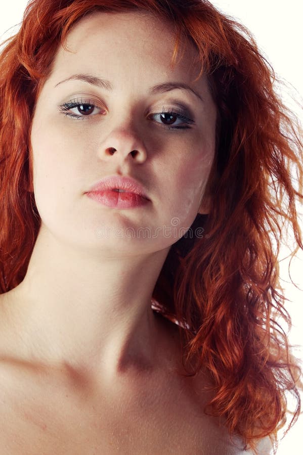 Red Haired Pretty Girl Stock Image Image Of Redhead 12242559 