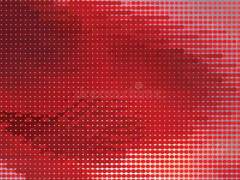 Red Half-Tone Organic Background