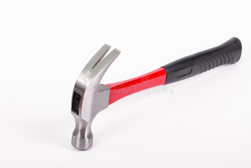 Red hammer stock photo. Image of craft, bang, mechanical 40730118