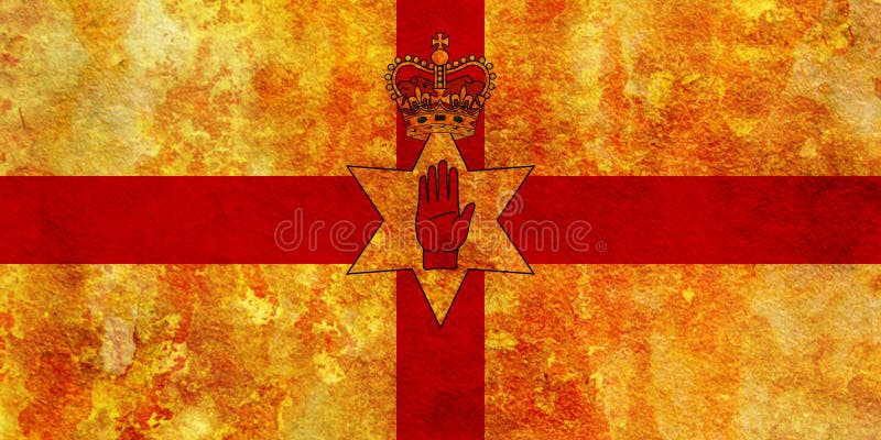 Cờ tay đỏ của Ulster trên nền vàng: Nếu bạn cảm thấy quyến rũ bởi những biểu tượng lịch sử, hãy xem hình ảnh cờ tay đỏ của Ulster trên nền vàng. Sự kết hợp này tạo ra một logo độc đáo và đầy uy lực, biểu tượng cho lòng tự hào của người dân Ulster.