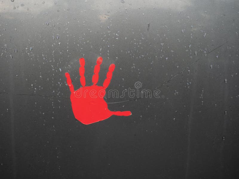 Red Handprint Decal for Missing and  Murdered Indigenous Women and Girls
