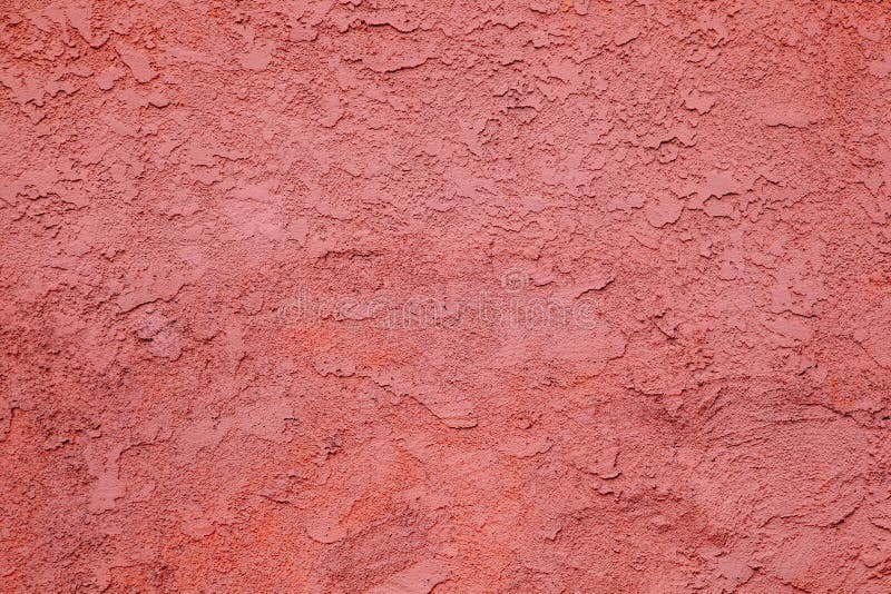 Red Concrete Wall With Rough Pattern Stock Image - Image of material