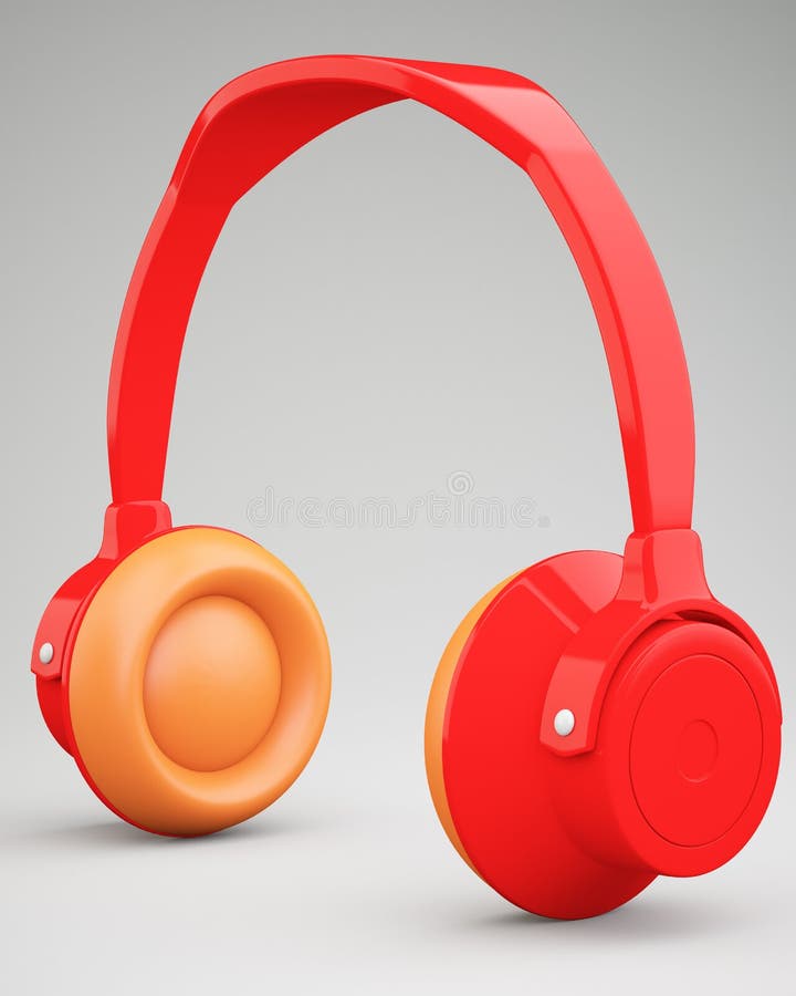 Red headphones