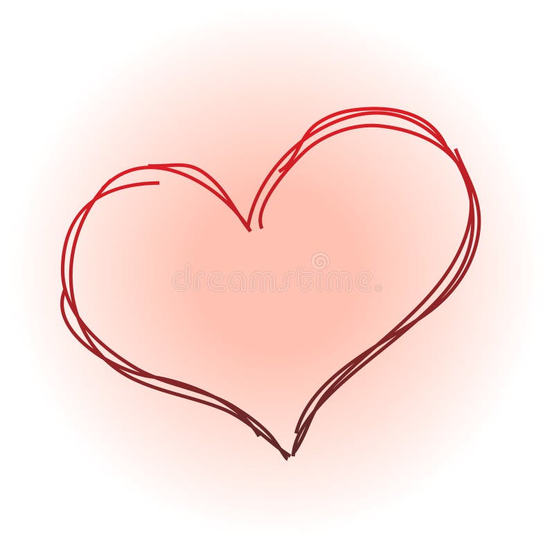 Red Heart vector illustration
