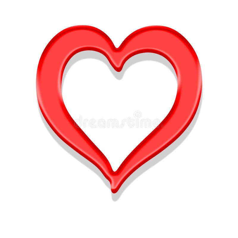 Red heart stock illustration