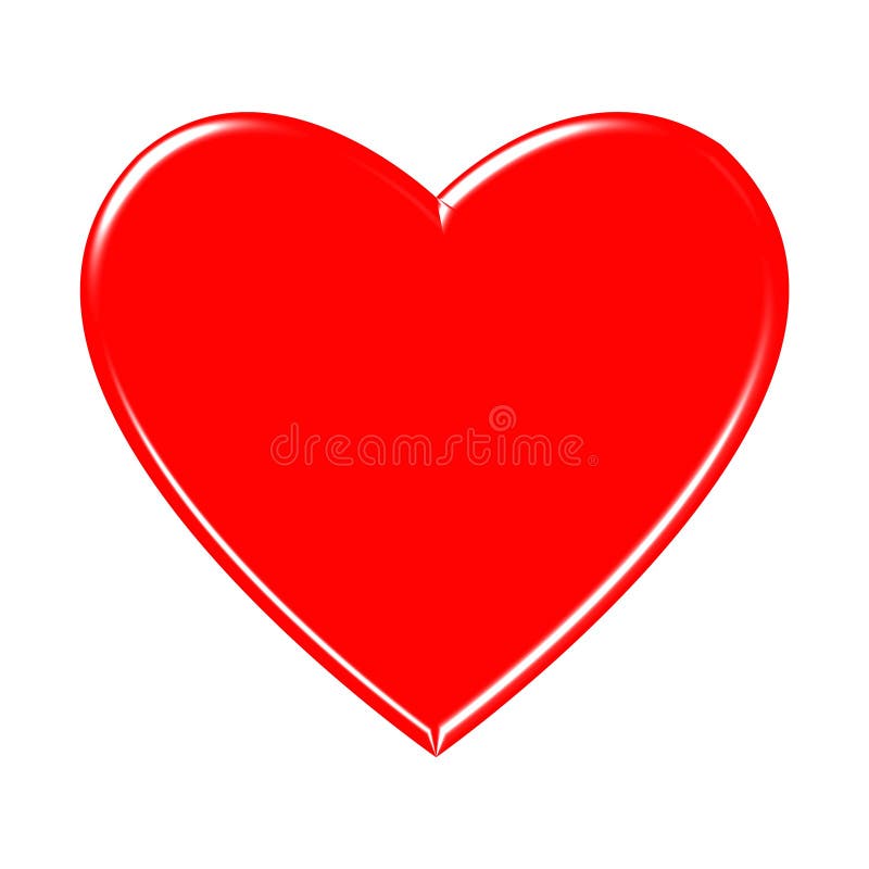 Red heart stock illustration