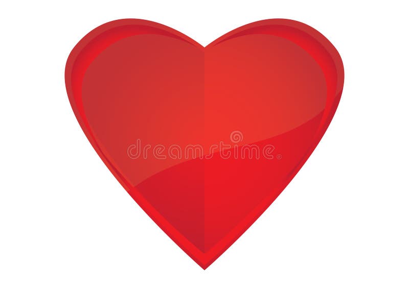 Red Heart vector illustration