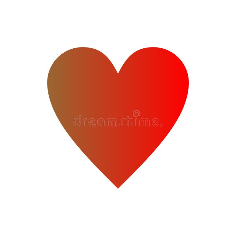 Red Heart.Abstract Heart Shape. Vector Illustration.Heart Icon in