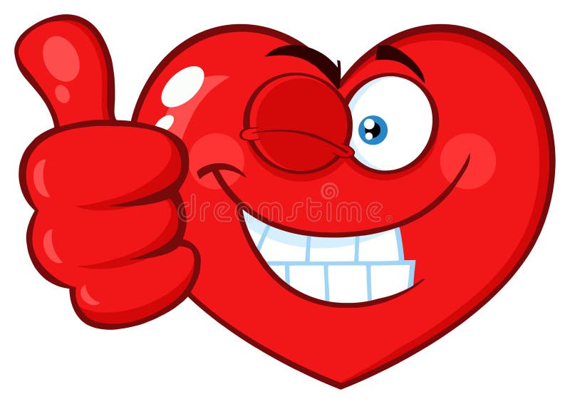 Cartoon Smiley Love Face And Giving Thumb Up Vector Image Emoji Images