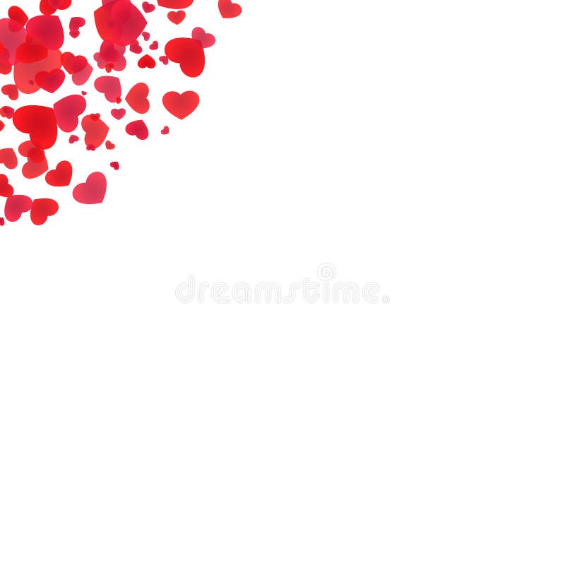 Red heart edge elements royalty free illustration