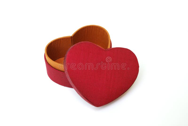 Red Heart Gift Box - Thai silk