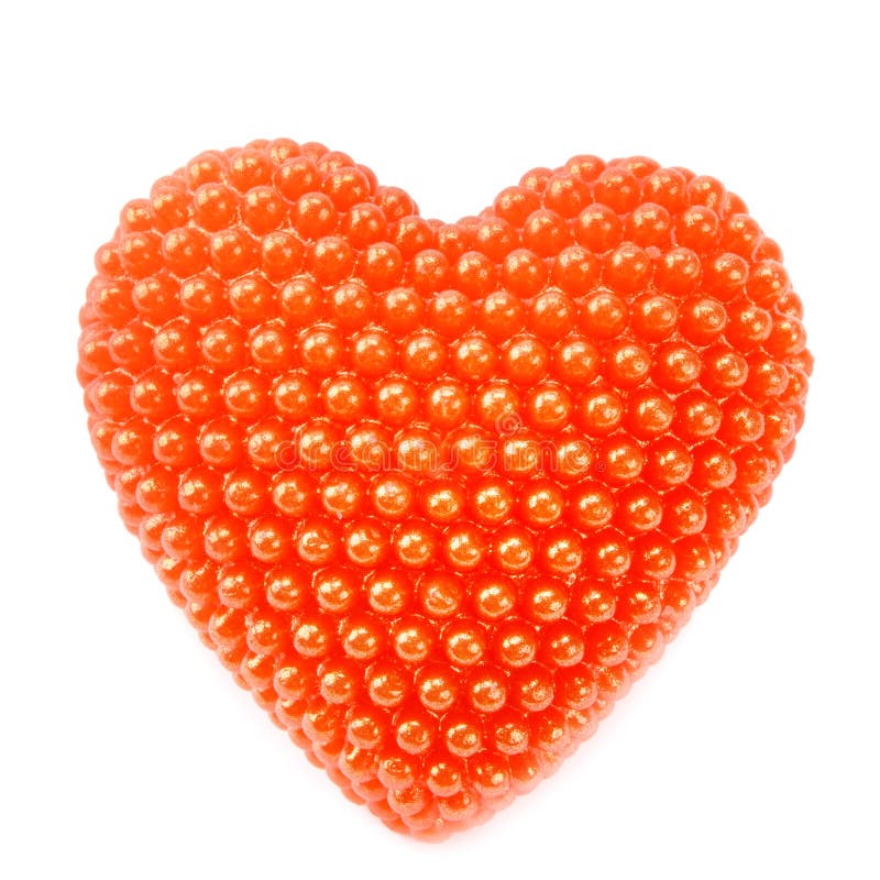 Red Heart Isolated on White Background Stock Image Image of beautiful