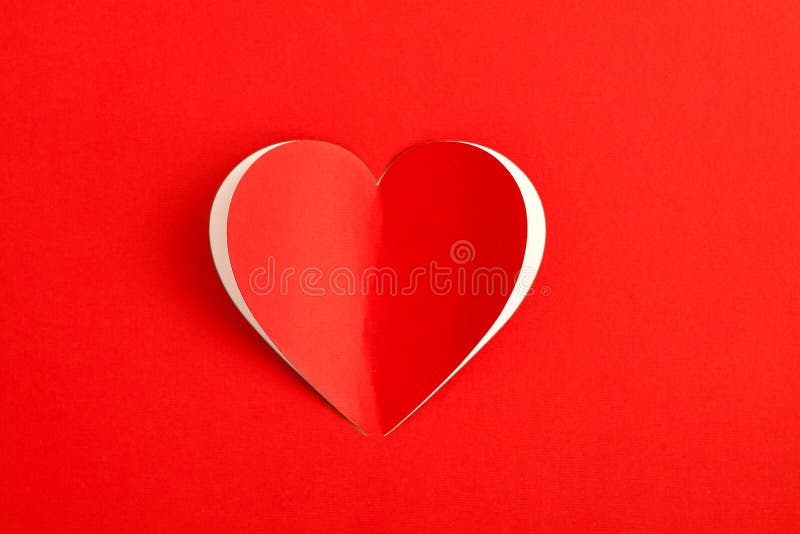 Red Paper Hearts Isolated On White Background Stock Photo, Picture and  Royalty Free Image. Image 69779264.