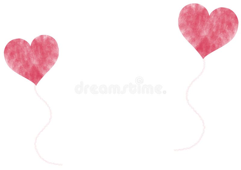 Red heart shaped balloons on white background vector illustration Red heart shaped balloons on white background vector illustration