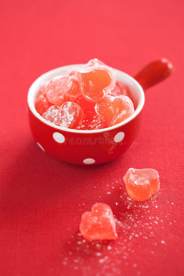 Fruit jellies candy hearts stock photo. Image of birthday 18608278