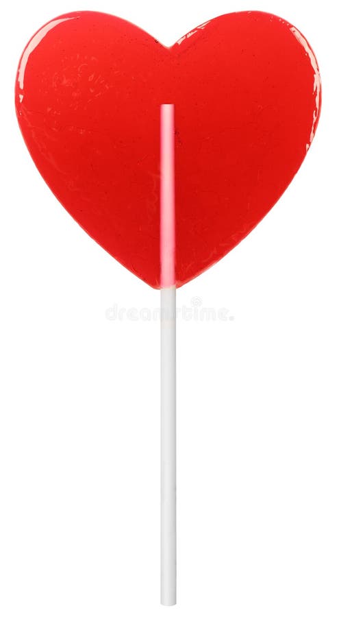 Red Heart Shaped Lollipop