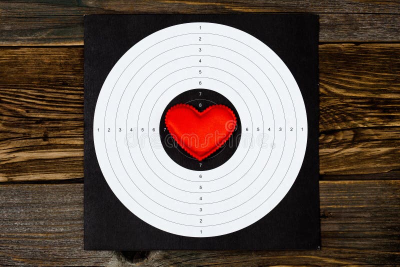 Heart shooting target stock photo. Image of target, square 33064608