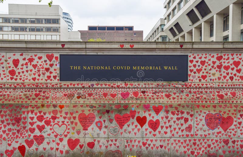 The National Covid Memorial Wall, London, UK