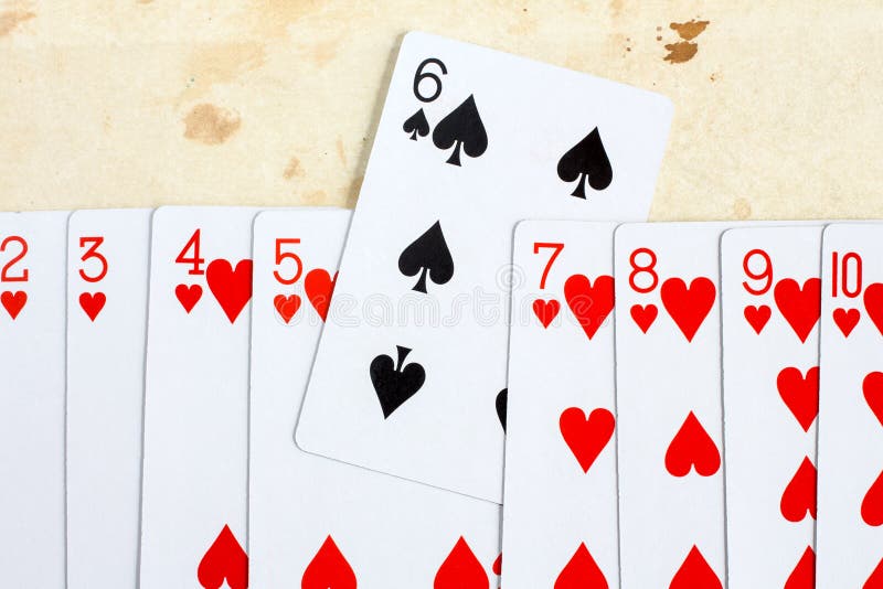 Red Hearts and One Black Spade Stock Image Image of hearts, paper