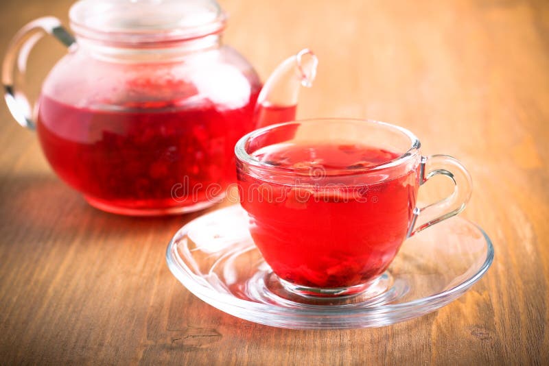 Red herbal and fruit tea stock photo. Image of berry 52228742