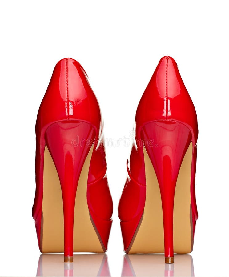 Red high heel shoes stock photo. Image of fetish, clothing 24713938
