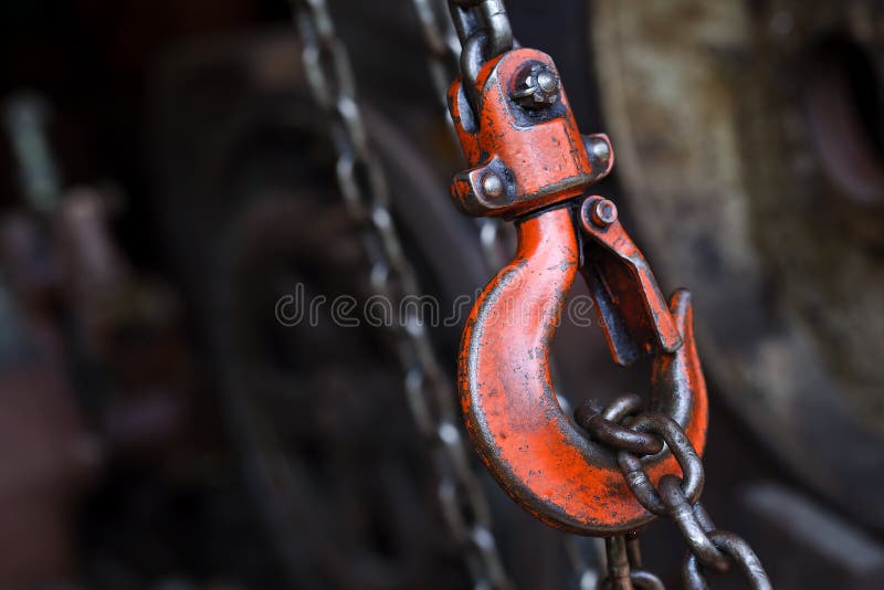 Red hoist chain
