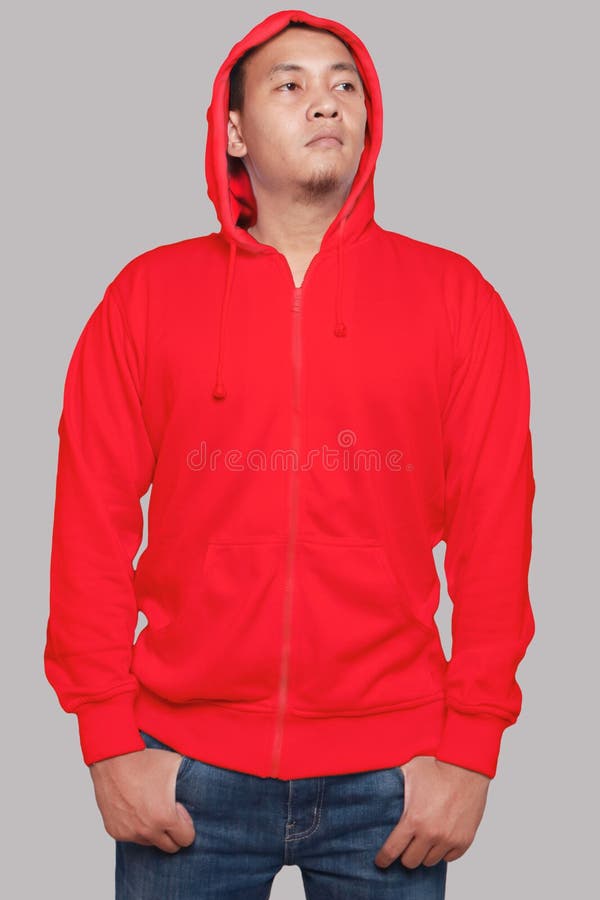 Download Red Hoodie, Sweatshirt Mockup, Isolated On White ...