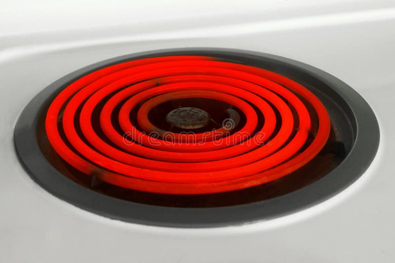 Red hot burner stock image. Image of melt, broil, stove - 142169