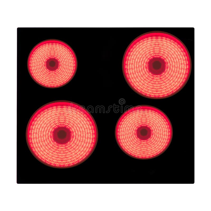 Redhot electric stove stock image. Image of material 128916205