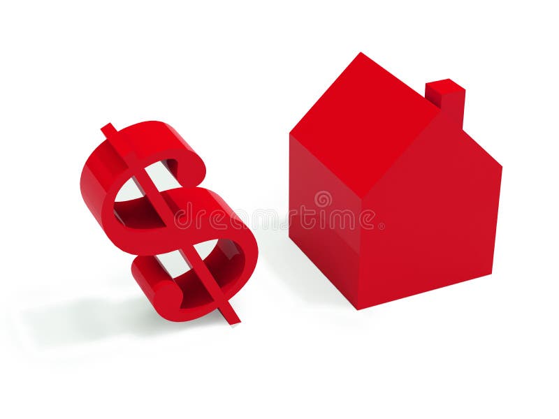 Red house and dollar