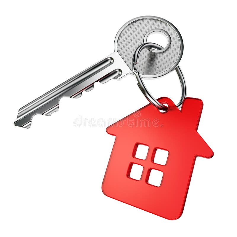 Red house key