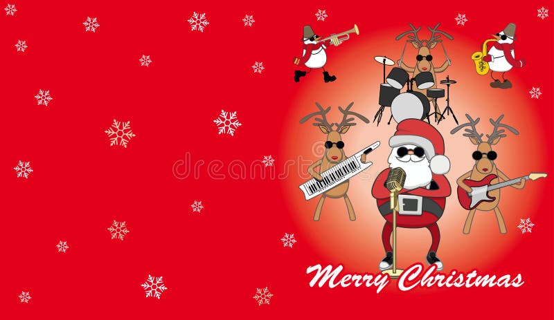 Christmas Reindeer Playing Guitar Stock Vector Illustration Of Night Simple Christmas Reindeer Playing Guitar Stock Vector Illustration Of Night Simple