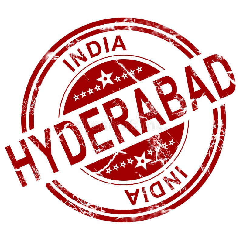 Hyderabad Grunge Rubber Stamp Stock Vector Illustration of metropolis