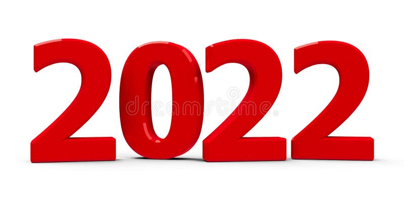 Red 2022 icon stock illustration. Illustration of plastic - 232136253