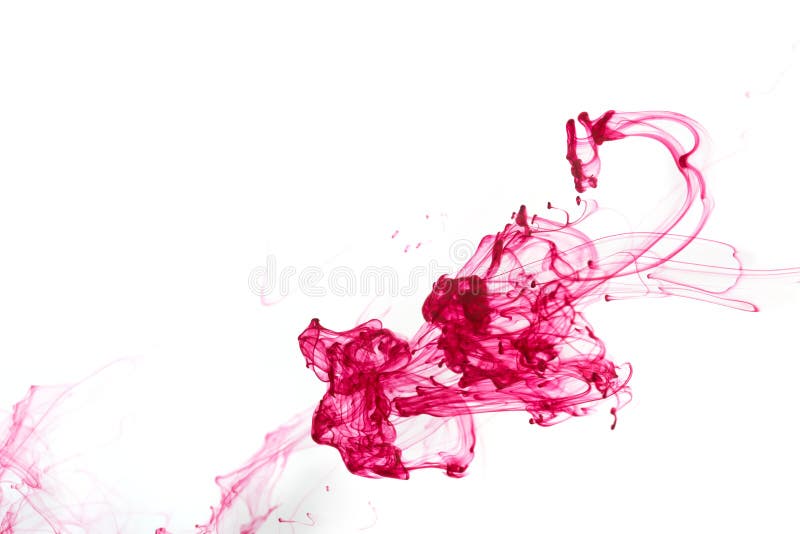 Red ink in water stock photo. Image of motion, liquid - 78940888