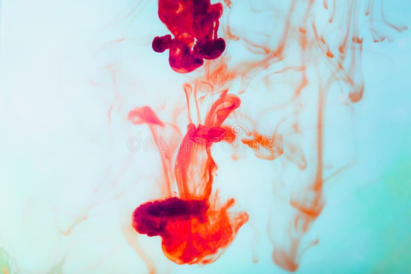 Red Ink in Water, Artistic Shot, Abstract Background Stock Photo ...