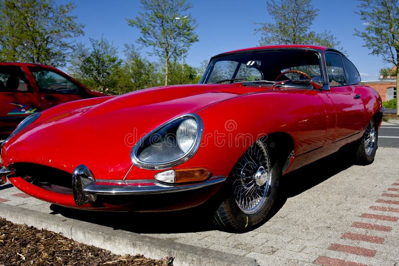 Red Jaguar E-Type