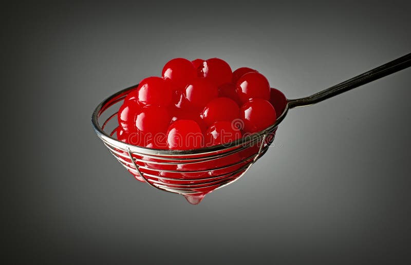 Red Jelly Balls for Making Bubble Tea Stock Image Image of soft