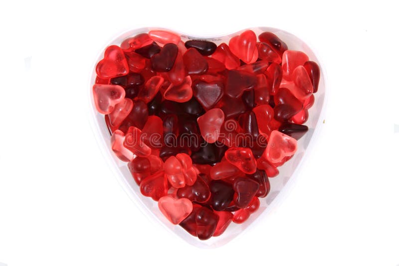 Red jelly candy hearts stock photo. Image of candy, pink 138676050
