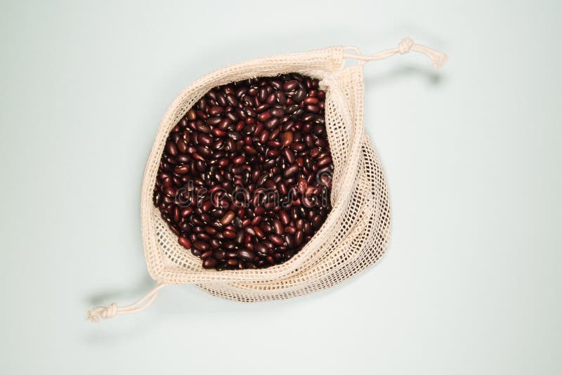 Red beans in bag Stock Photo by ©jianghongyan 58771125