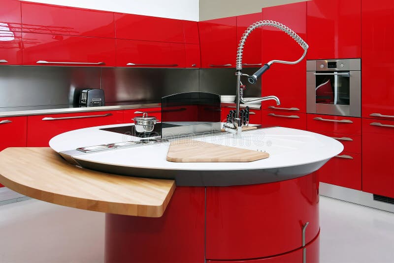 Red kitchen