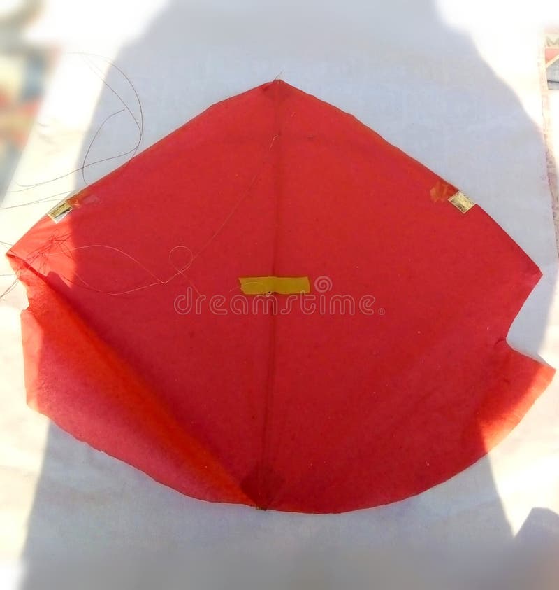 Red Kites Images Made with Paper Flying Kites Stock Image Image of