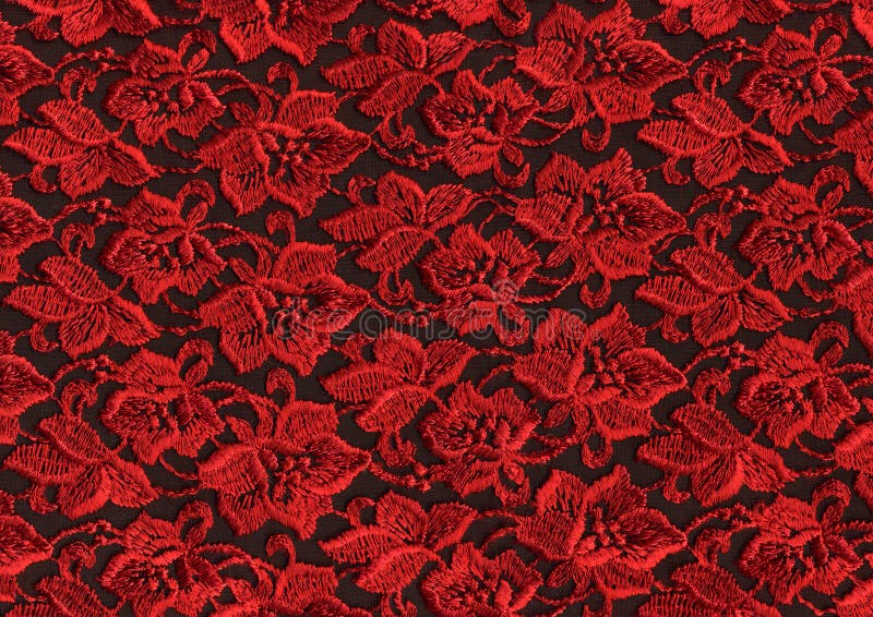Red lace stock image. Image of ornamentations, texture - 2362843