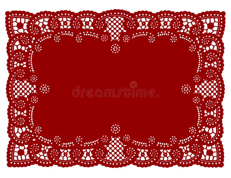Lace Doily Placemats, 9 Pastel Filigree Stock Vector Illustration of