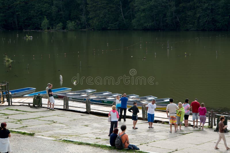 Red lake in Transylvania