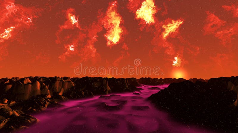 Red landscape stock image. Image of abstract, violet, pink - 4043767