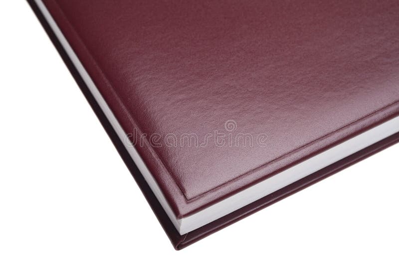 Red leather notebook royalty free stock images