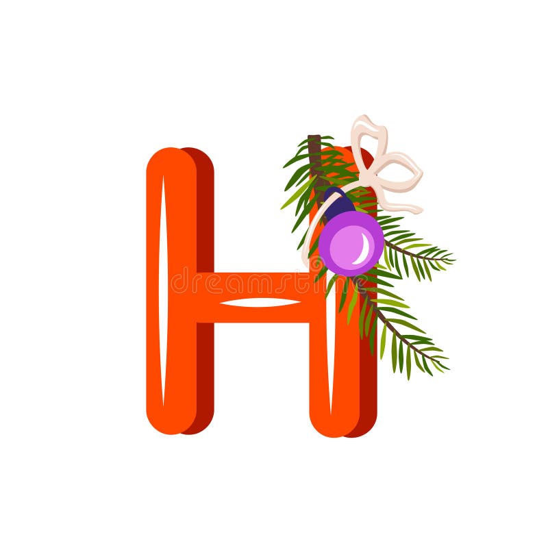 Letter b christmas festive font icon Royalty Free Vector